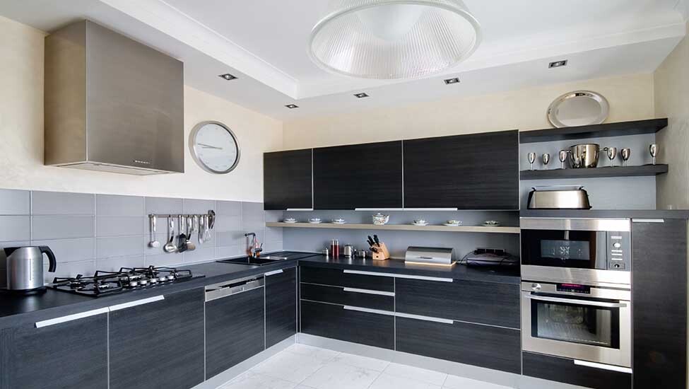 Mẫu phòng bếp với phụ kiện thông minh