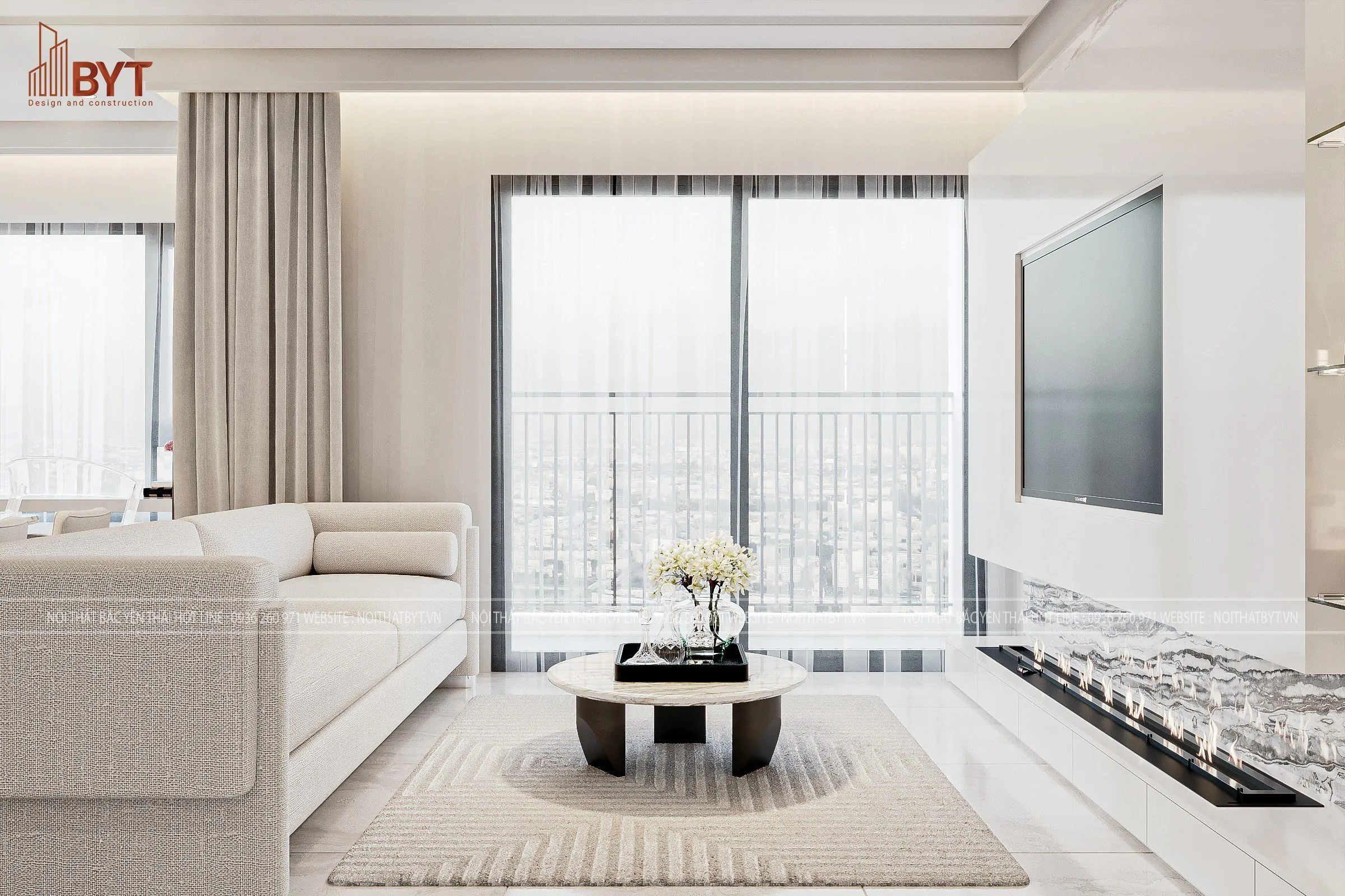 Thiết kế phòng khách 15m2 không gian mở