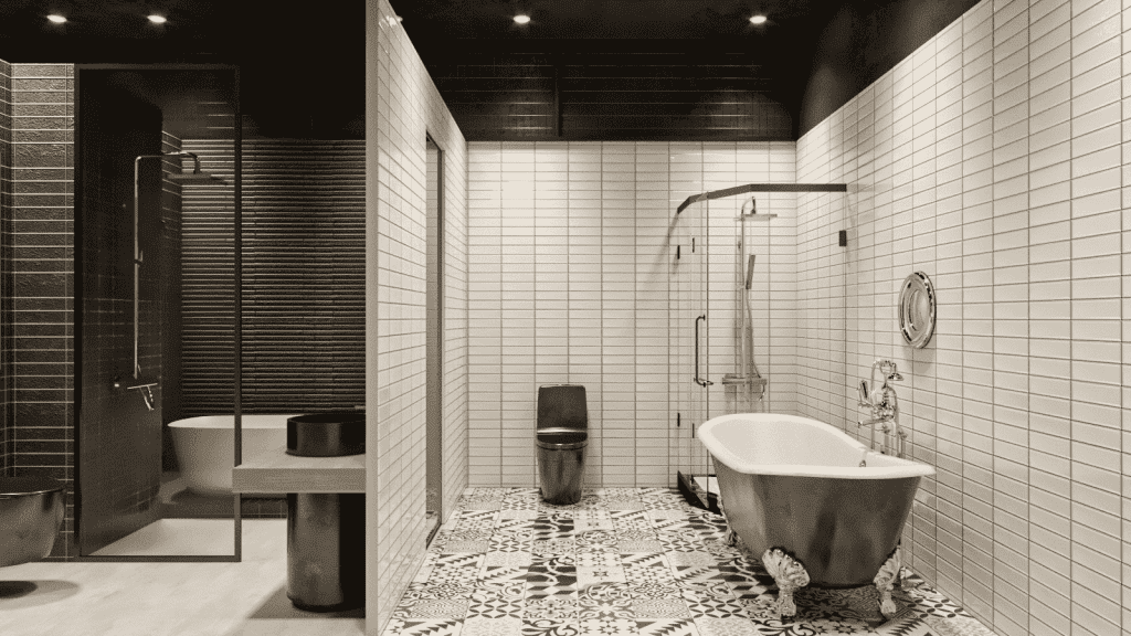 Mẫu thiết kế nội thất nhà phố phòng tắm