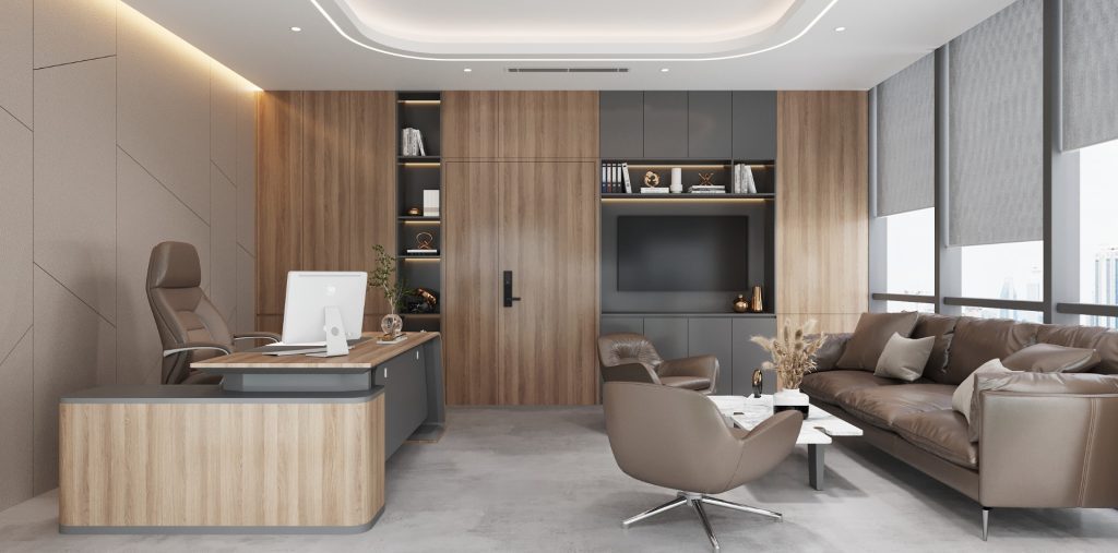 Mẫu thiết kế phòng làm việc 15m²