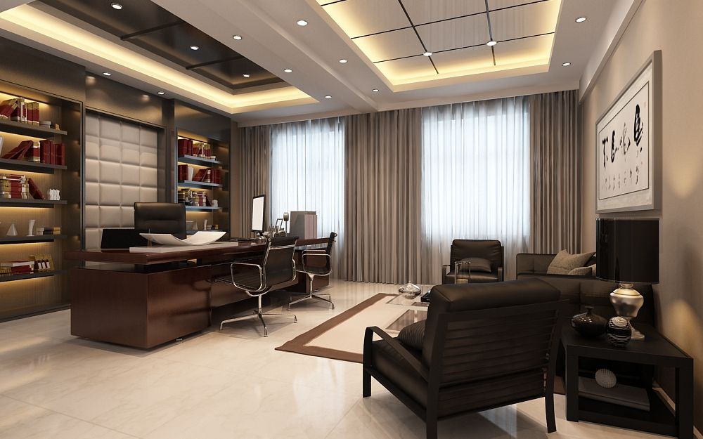 Phong cách thiết kế phòng làm việc luxury