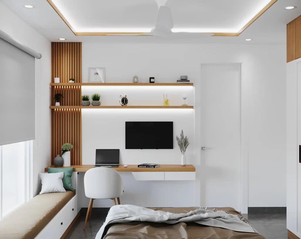 Phong cách thiết kế phòng làm việc tối giản