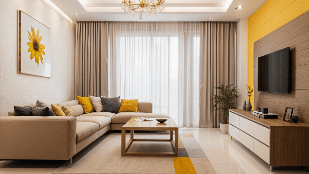 Thiết Kế Nội Thất Phòng Khách Trung Bình (15-25m²)