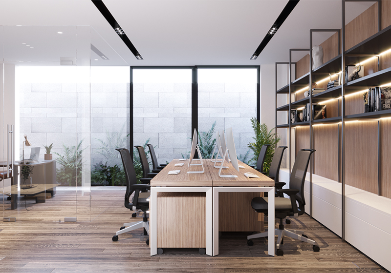 Thiết kế nội thất văn phòng hiện đại 20m²