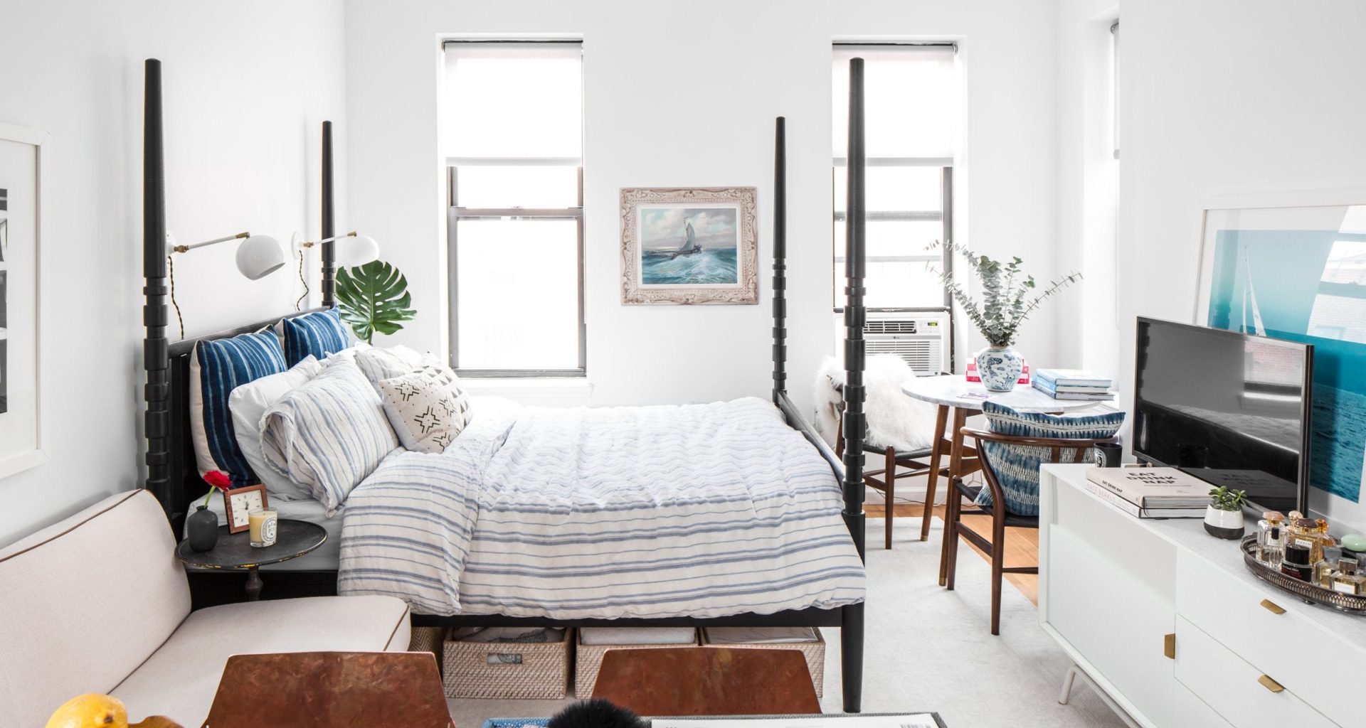 Thiết kế nội thất phòng ngủ căn hộ 28m2