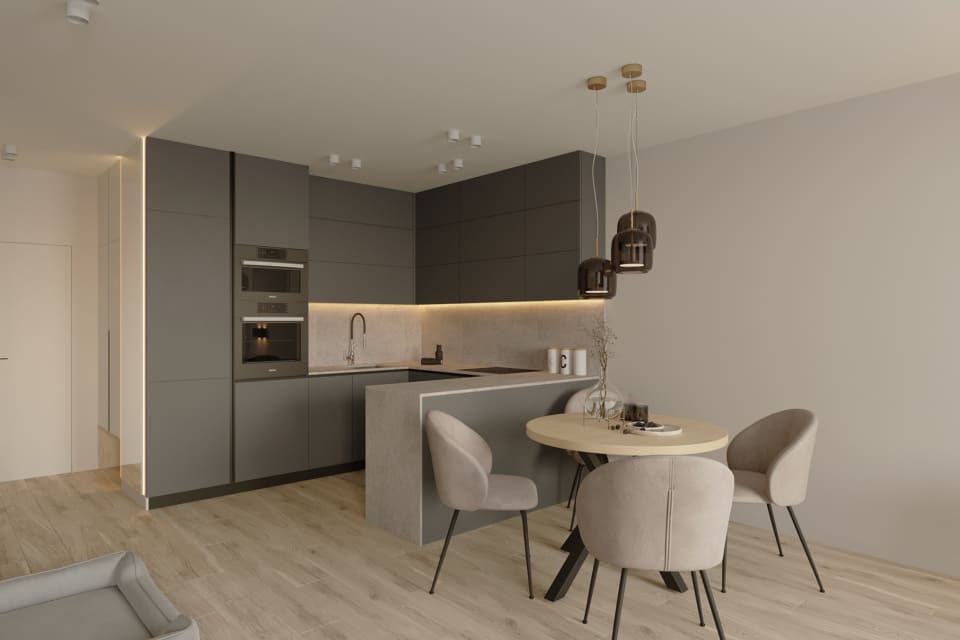 15+ Mẫu Thiết Kế Nội Thất Căn Hộ 48m2 Tinh Tế & Hiện Đại