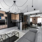 Thiết kế căn hộ chung cư 57m2 theo phong cách công nghiệp