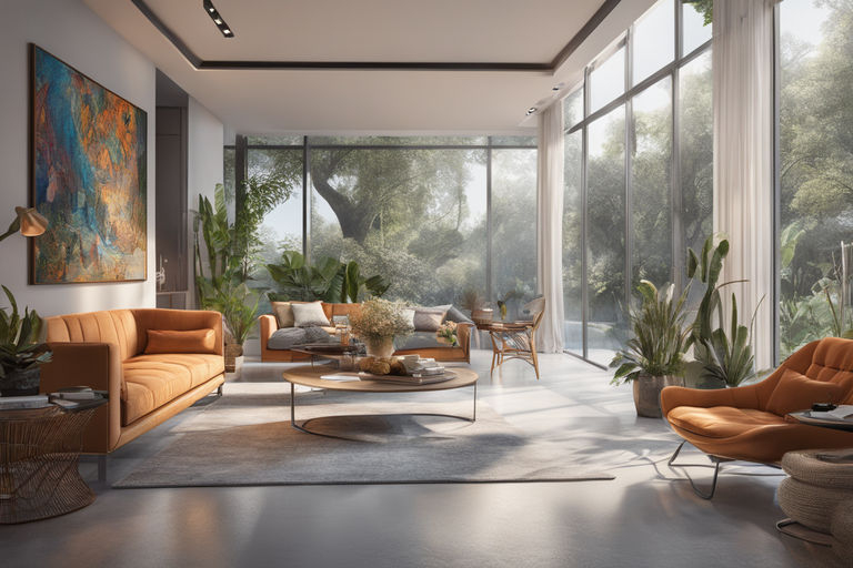 Mẫu thiết kế nội thất chung cư 90m2 phong cách Xanh