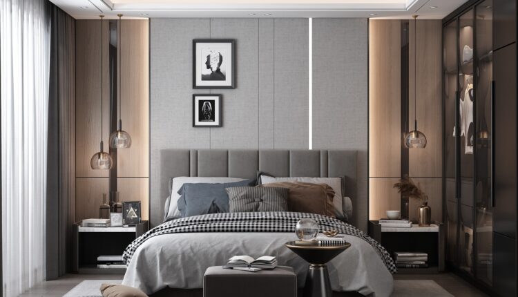 Mẫu thiết kế nội thất phòng ngủ chung cư 87m2