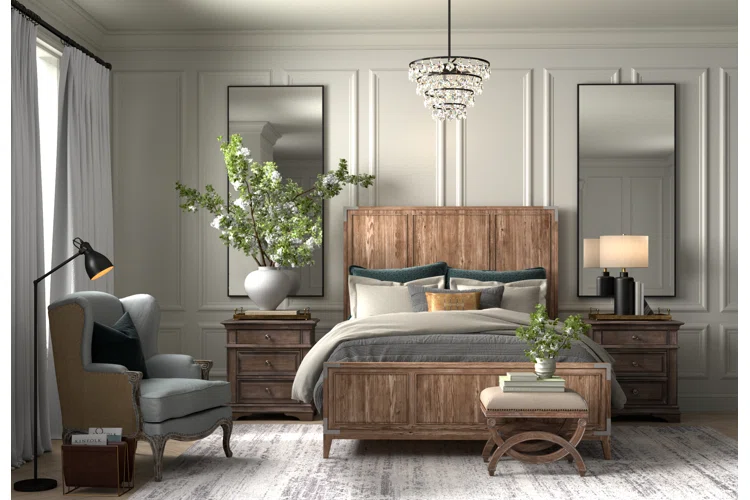 Thiết kế phòng ngủ 12m2 phong cách Cổ Điển