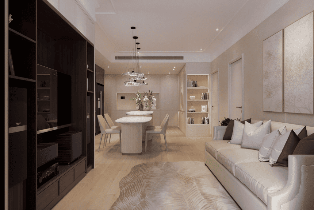 Thiết kế căn hộ chung cư 57m2 theo phong cách châu âu