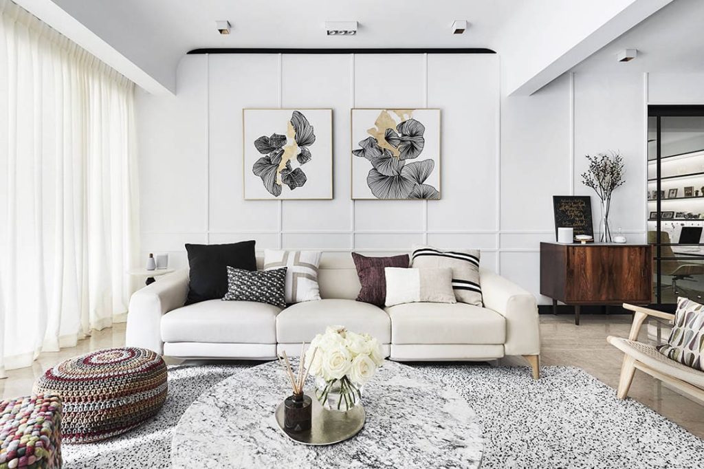 Thiết kế căn hộ chung cư 57m2 theo phong cách cổ điển