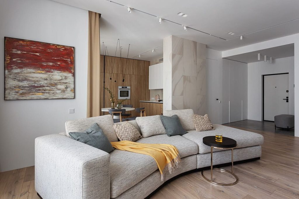 Thiết kế căn hộ chung cư 57m2 theo phong cách tối giản
