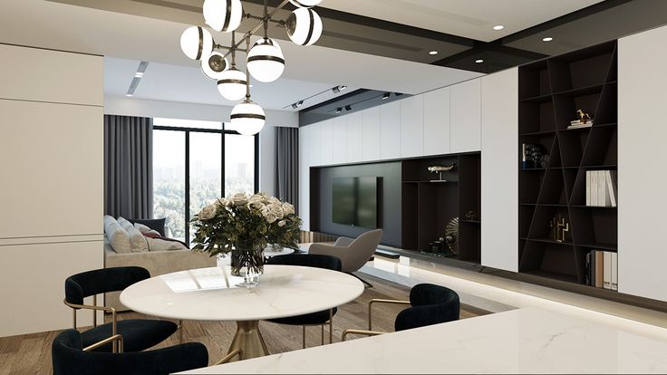 Thiết kế nội thất căn hộ 120m2 theo phong cách Luxury