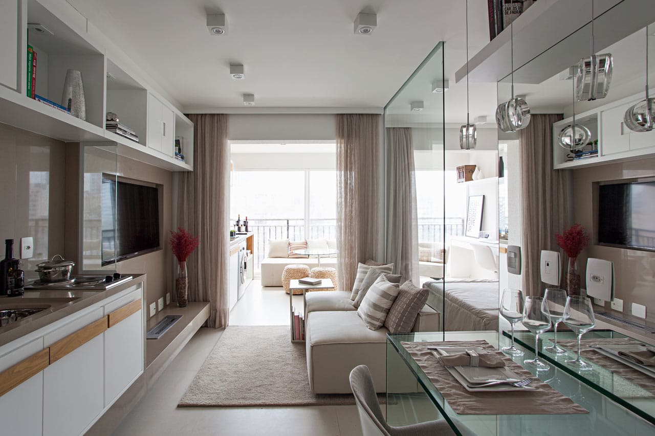 Thiết kế nội thất căn hộ 35m2 phong cách Hiện Đại