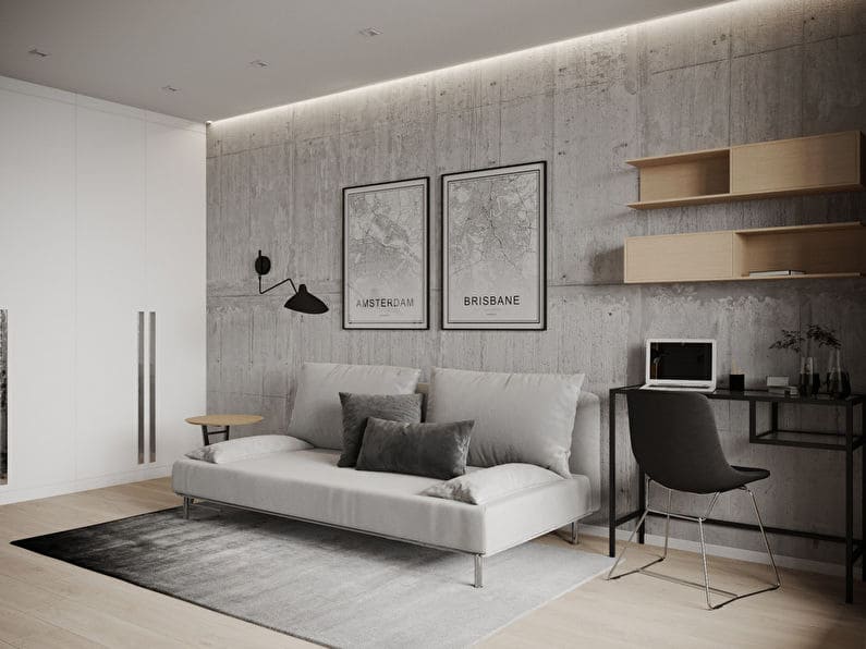 Thiết kế nội thất căn hộ 38m2 phong cách Hiện Đại