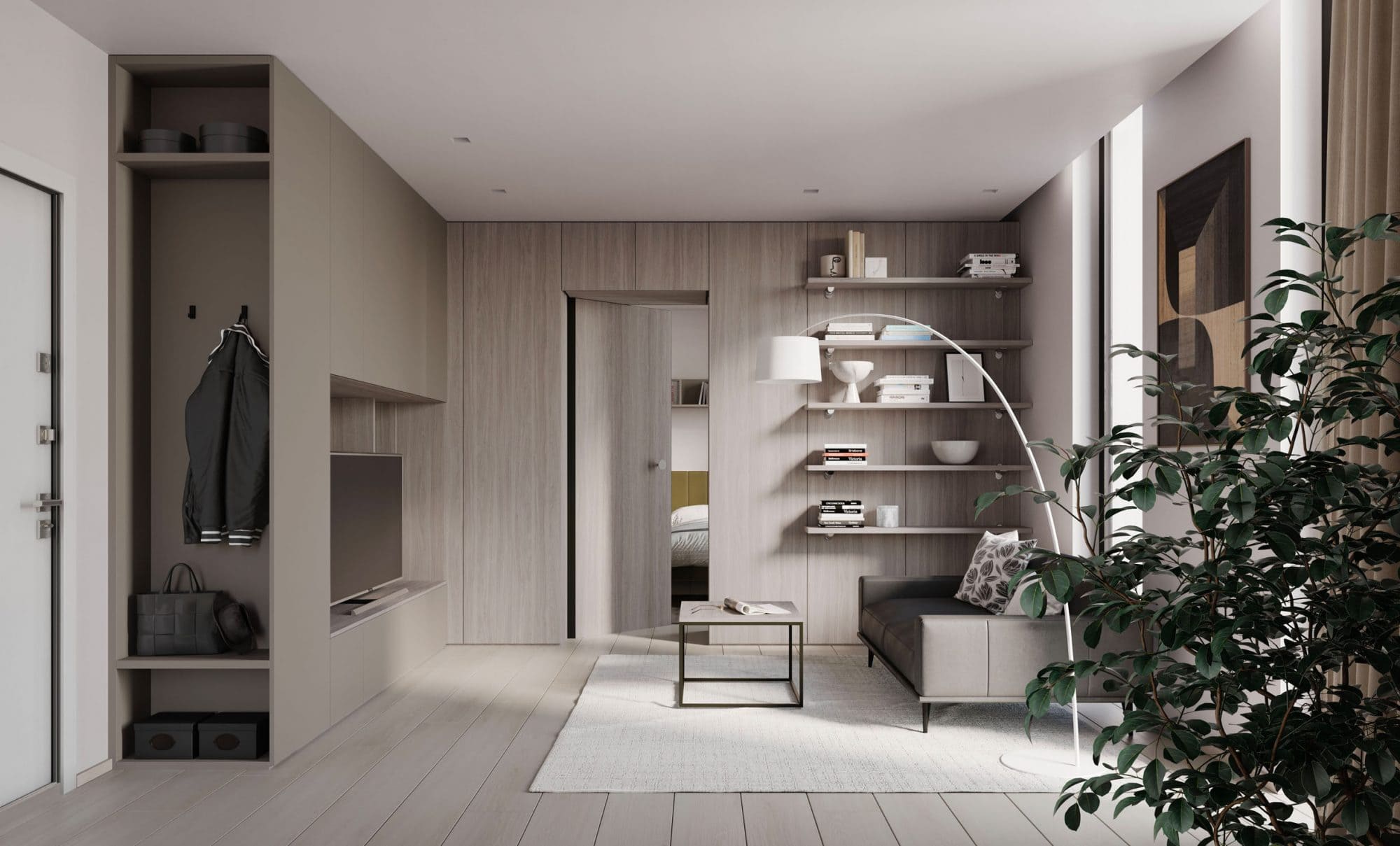 Thiết kế nội thất căn hộ 43m2 theo phong cách châu âu