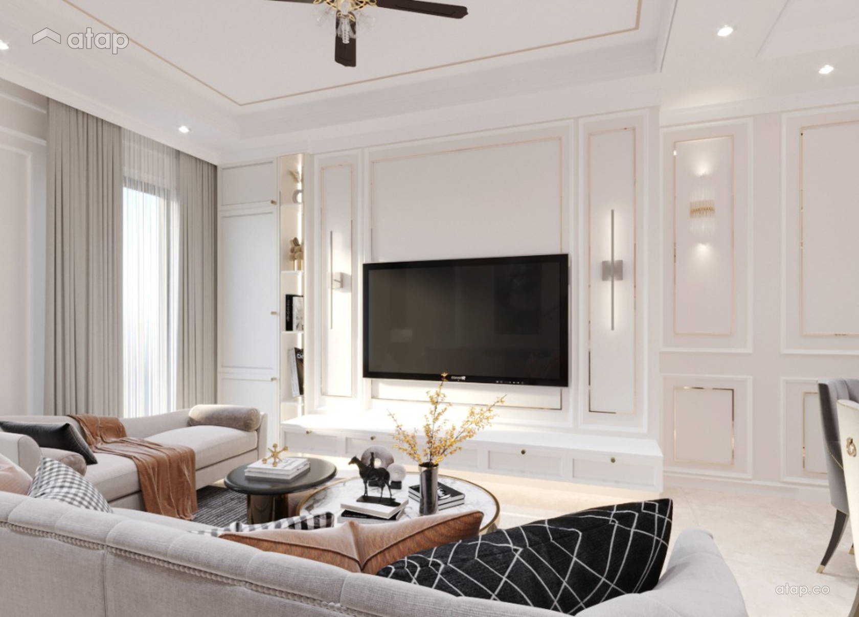 Thiết kế nội thất căn hộ 46m2 phong cách Châu Âu
