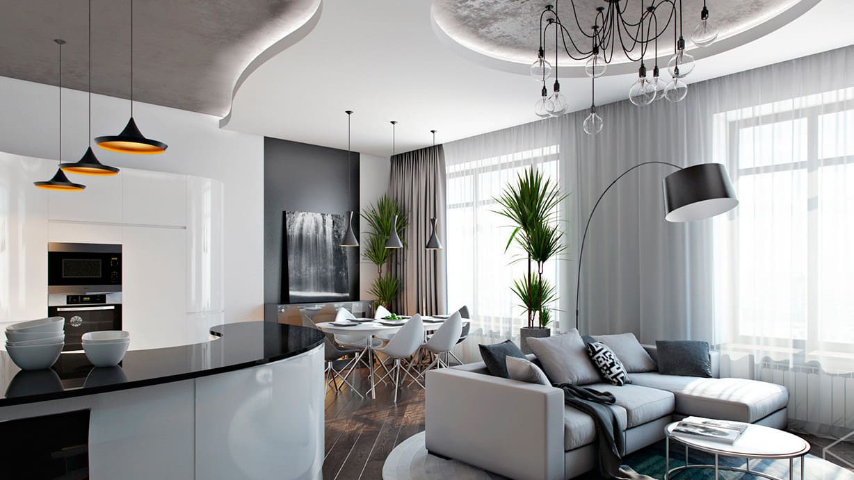 Thiết kế nội thất căn hộ 46m2 phong cách Hi - Tech