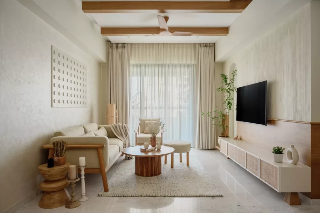 Thiết kế nội thất căn hộ 68m2 phong cách Japandi