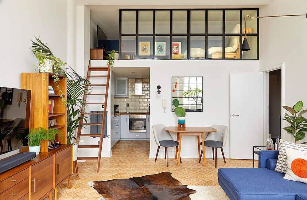 Thiết kế nội thất căn hộ mini 20m2 phong cách Xanh