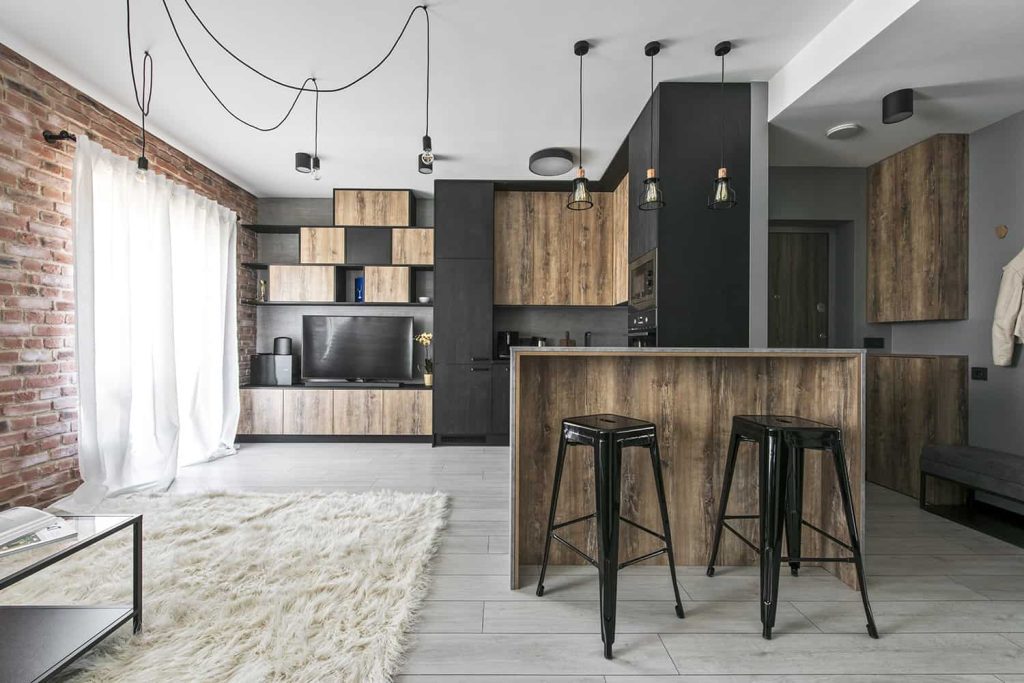Thiết kế nội thất chung cư 110m2 theo phong cách Công Nghiệp