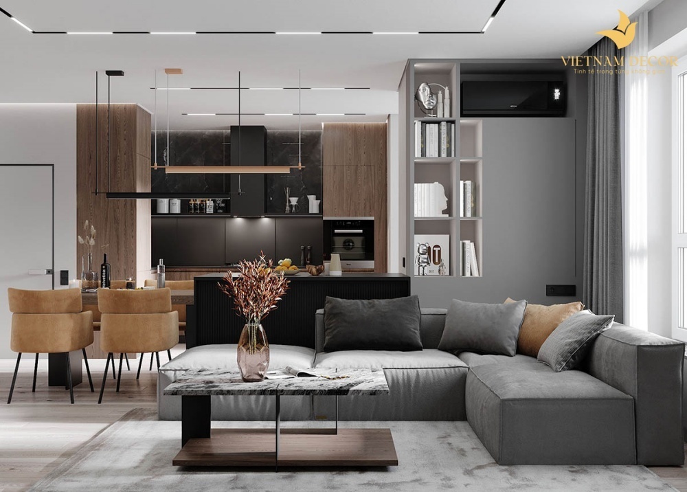 Thiết kế nội thất chung cư 110m2 theo phong cách hiện đại