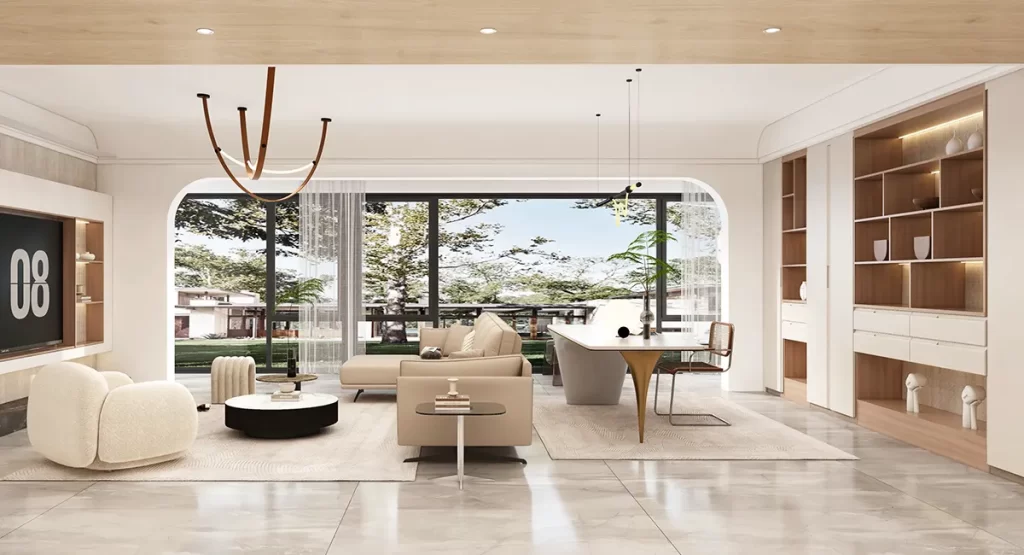 Thiết kế nội thất chung cư 150m2 phong cách Tối Giản