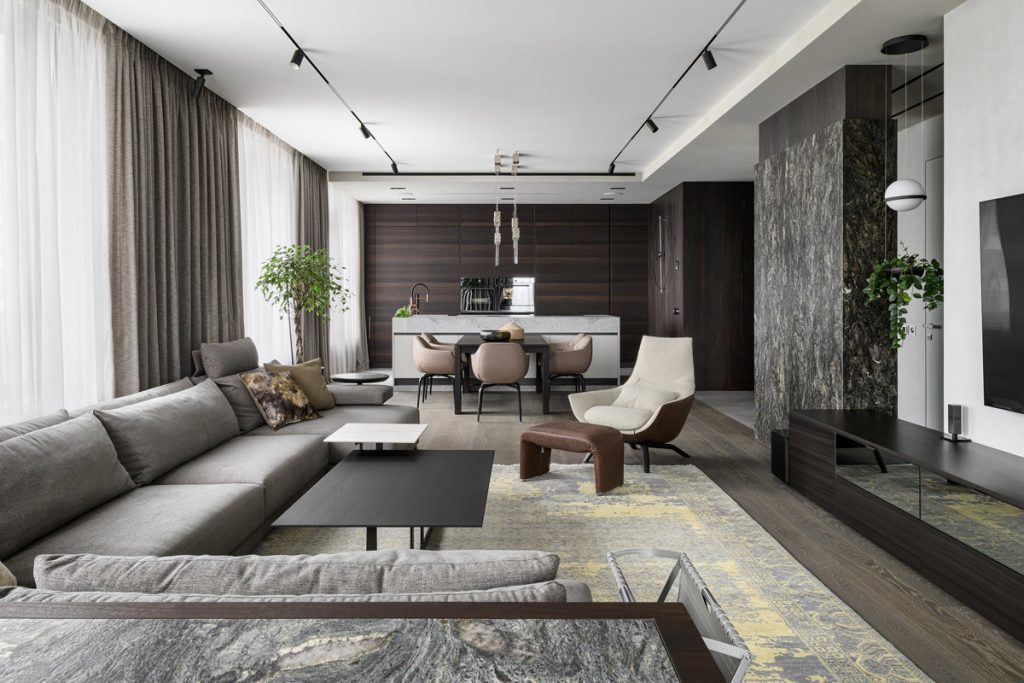 Thiết kế nội thất chung cư 150m2 phong cách hiện đại