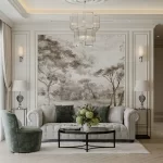 Thiết kế nội thất chung cư 55m2 phong cách Tân Cổ Điển