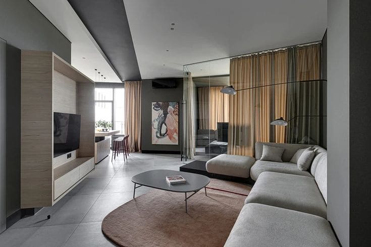 Thiết kế nội thất chung cư 56m2 phong cách Hiện Đại