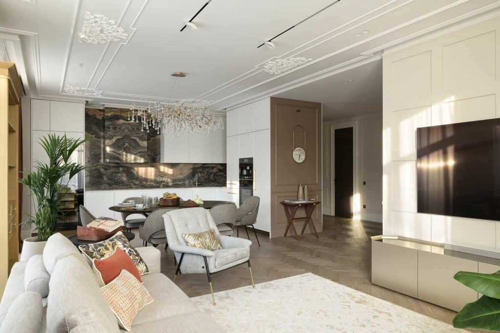 Thiết kế nội thất chung cư 62m2 theo phong cách cổ điển