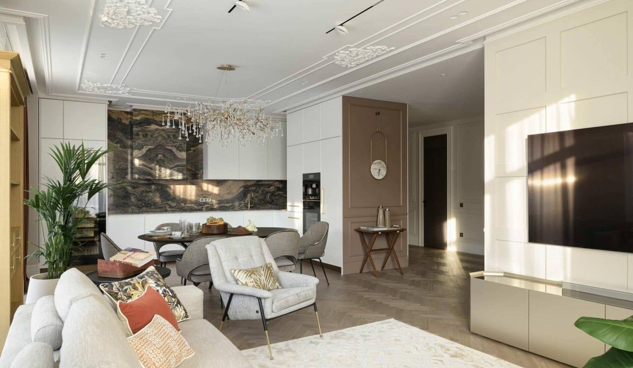 Thiết kế nội thất chung cư 62m2 theo phong cách cổ điển