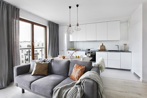 Thiết kế nội thất chung cư 72m2 phong cách Bắc Âu