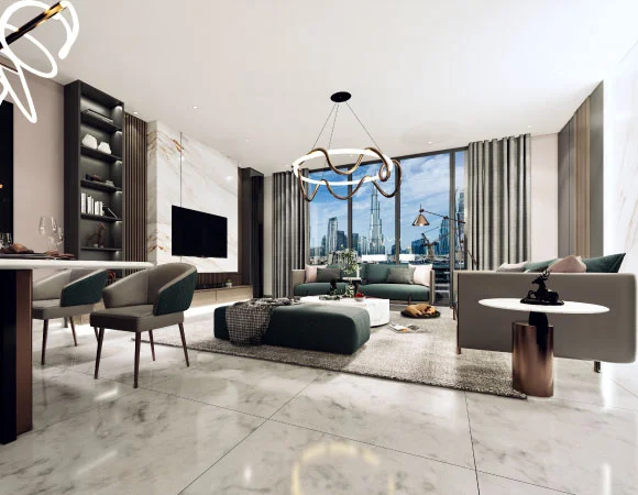 Thiết kế nội thất chung cư 76m2 kinh doanh