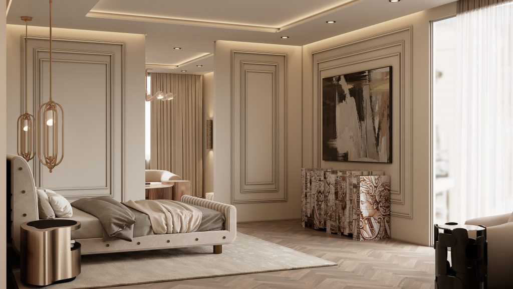 Thiết kế nội thất chung cư 77m2 phong cách Cổ Điển