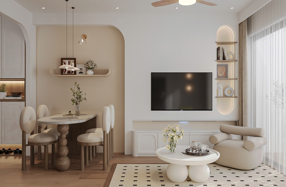 Thiết kế nội thất chung cư 78m2 theo phong cách minimaluxe