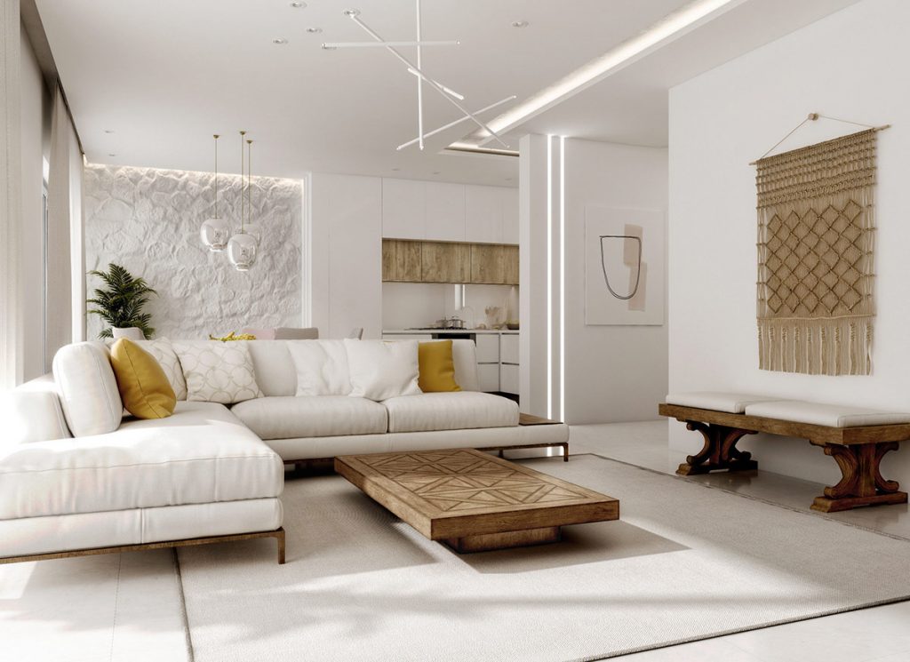Thiết kế nội thất chung cư 85m2 theo phong cách địa trung hải