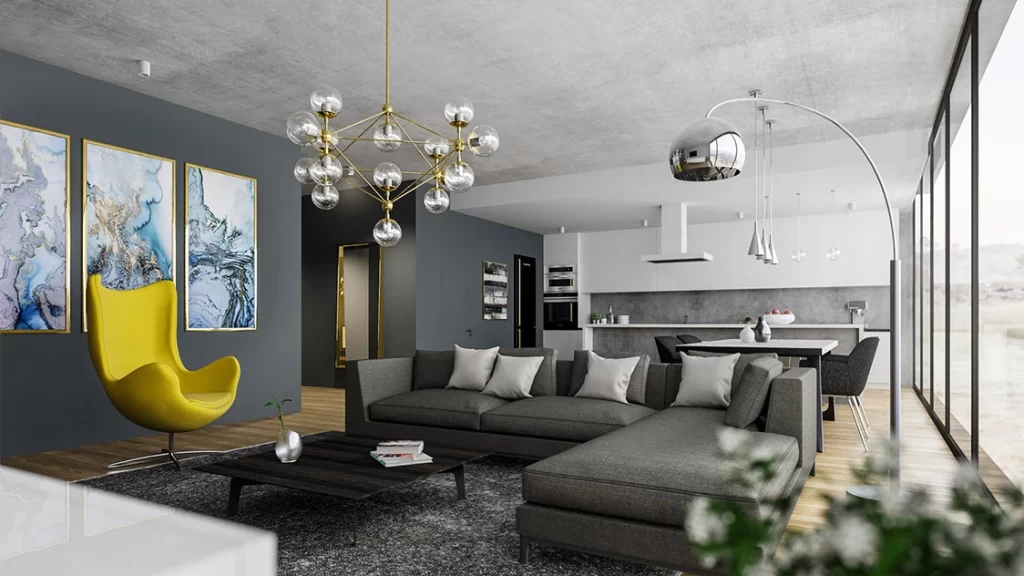 Thiết kế nội thất chung cư 85m2 theo phong cách hiện đại