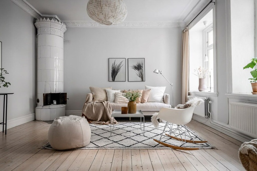 Thiết kế nội thất chung cư 96m2 theo phong cách Bắc Âu