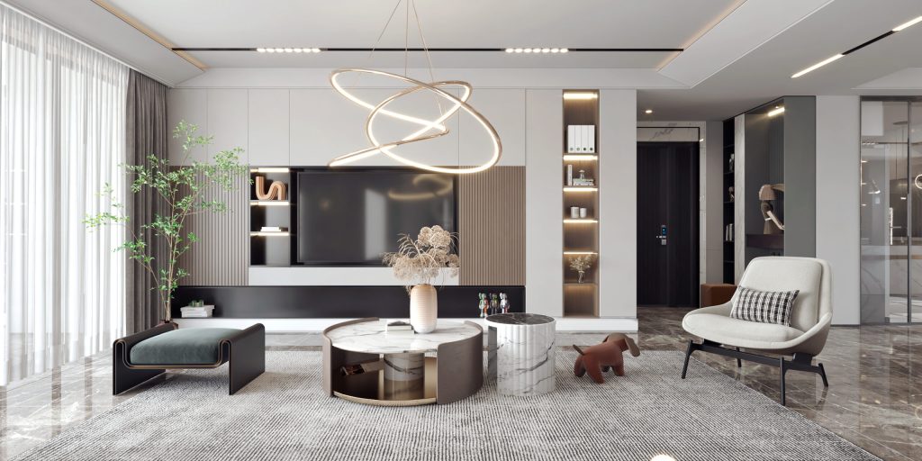 Thiết kế nội thất chung cư 96m2 theo phong cách Hiện Đại