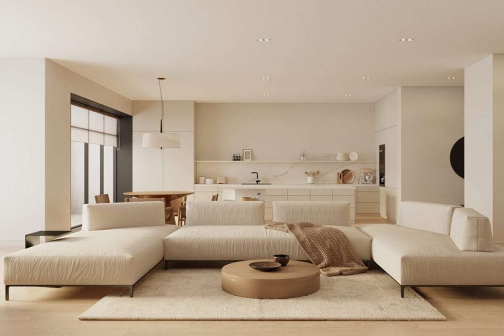 Thiết kế nội thất chung cư 96m2 theo phong cách Tối Giản