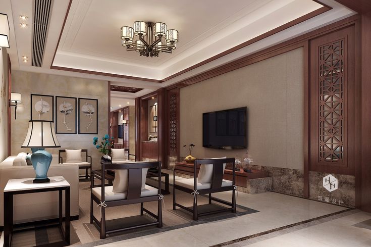 Thiết kế nội thất chung cư 96m2 theo phong cách Truyền Thống