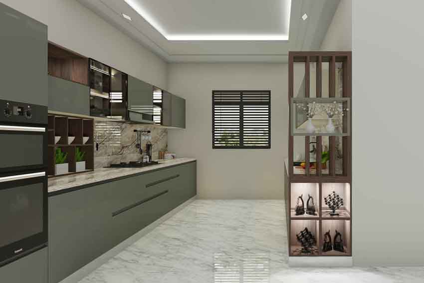 Thiết kế nội thất phòng bếp chung cư 77m2