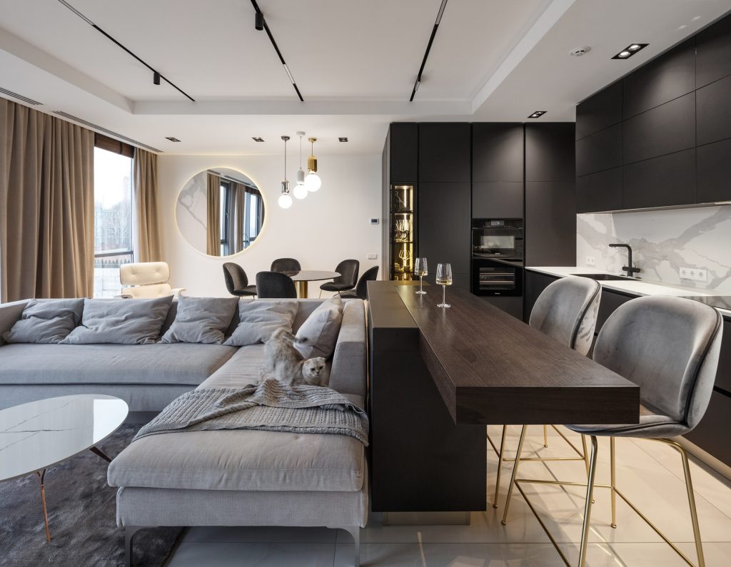 Thiết kế nội thất phòng khách chung cư 110m2