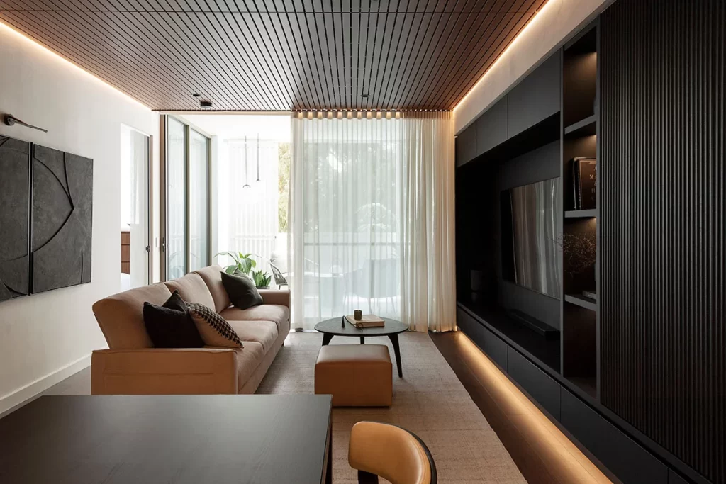 Thiết kế nội thất phòng khách chung cư 76m2