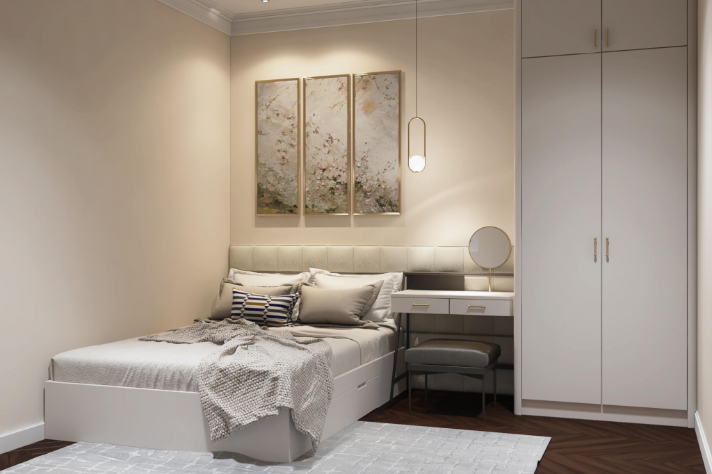 Thiết kế nội thất phòng ngủ chung cư 72m2