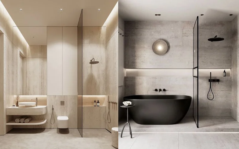Thiết kế nội thất phòng tắm chung cư 130m2