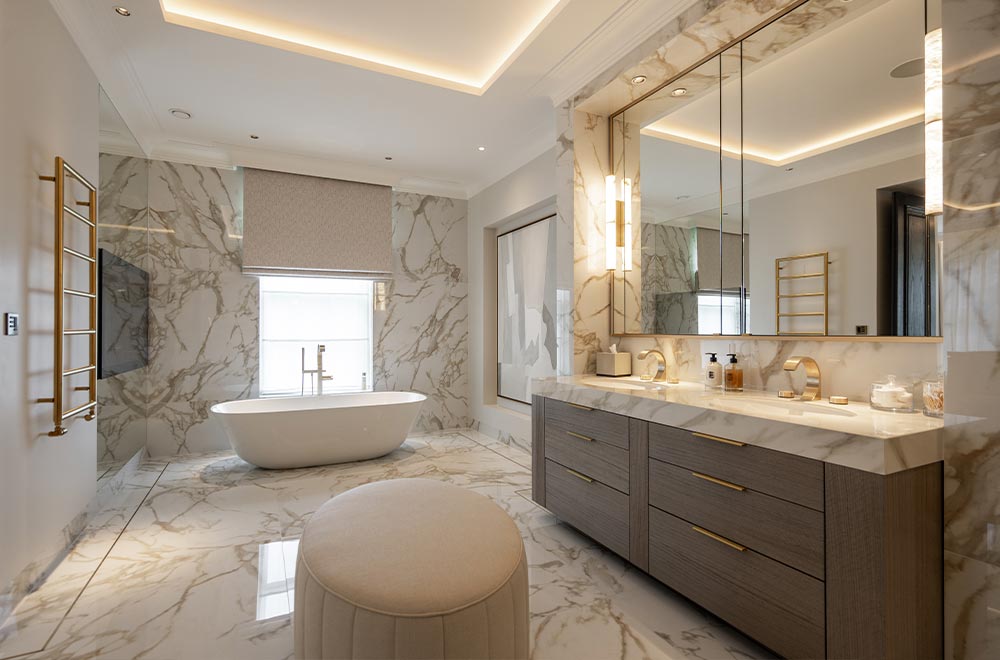 Thiết kế nội thất phòng tắm chung cư 77m2
