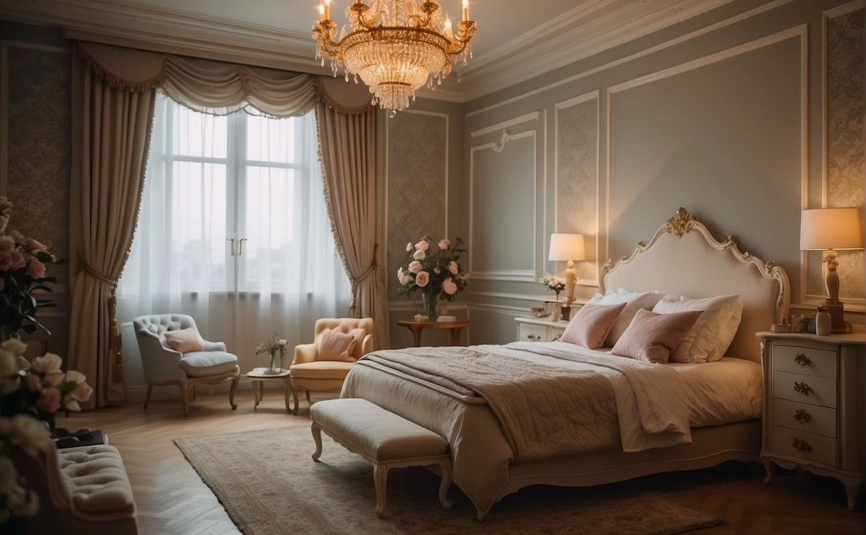 Thiết kế nội thất phòng ngủ 14m2 phong cách Châu Âu